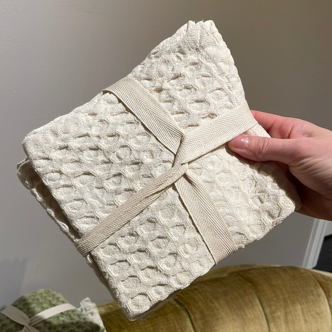 Waffle Dish Cloth/Wash Cloth Set /3