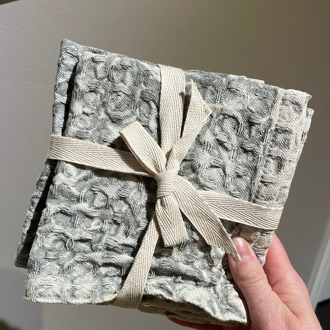 Waffle Dish Cloth/Wash Cloth Set /3