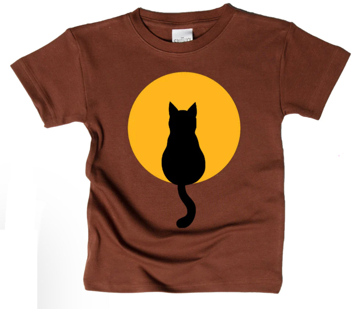 Kids Cat and Moon Tee