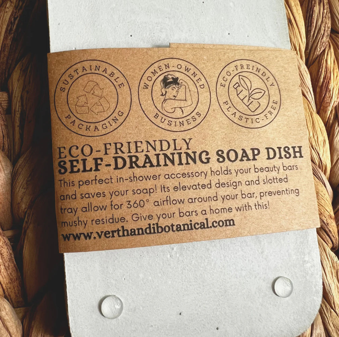 Self-Draining Soap Dish