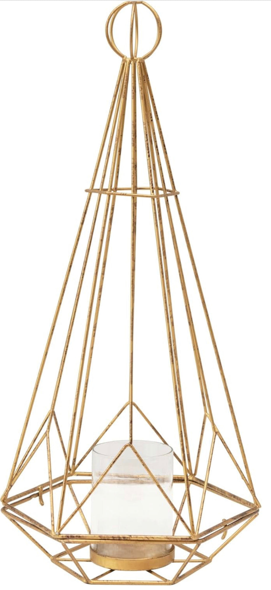 Metal Geometric Votive Holder