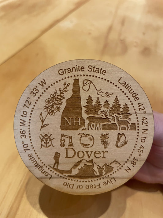 Wooden Dover, NH Magnets