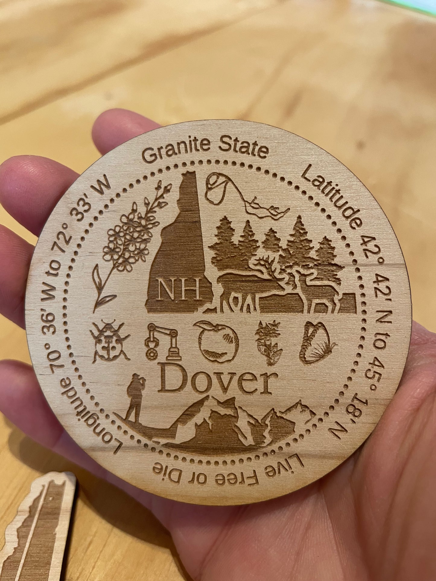 Wooden Dover, NH Magnets
