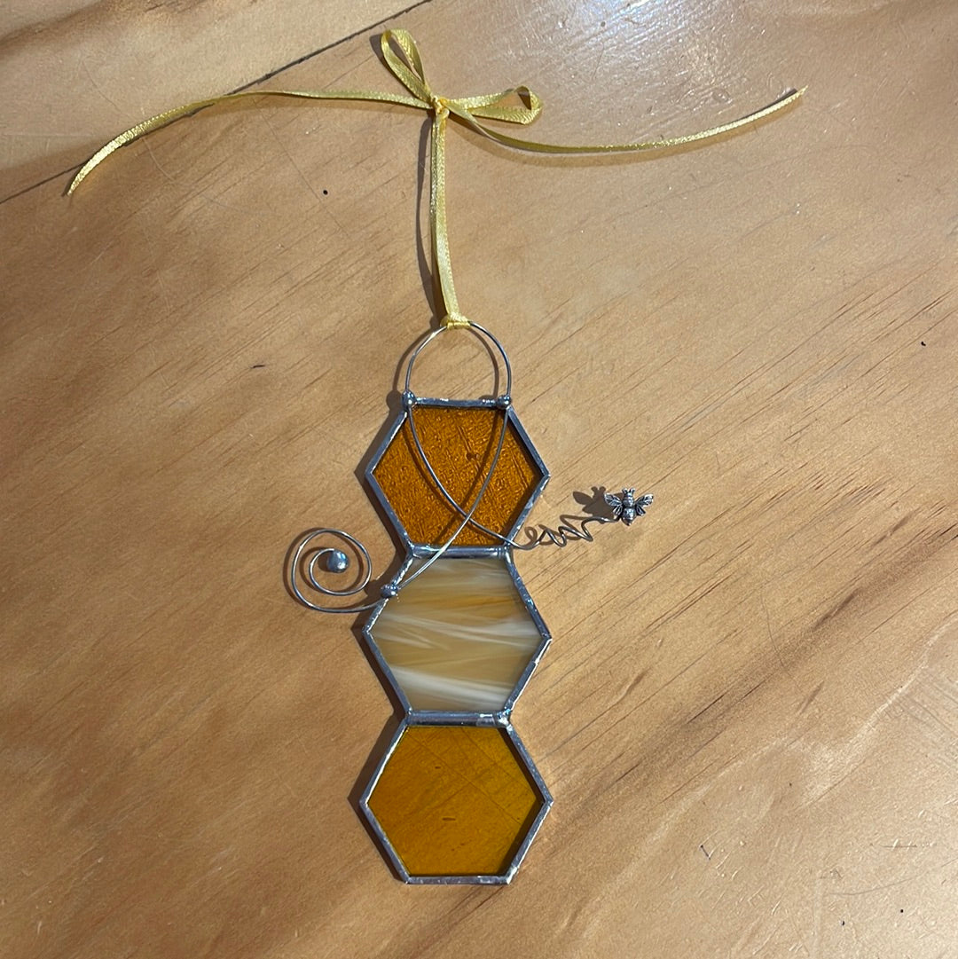 Stained Glass Bees