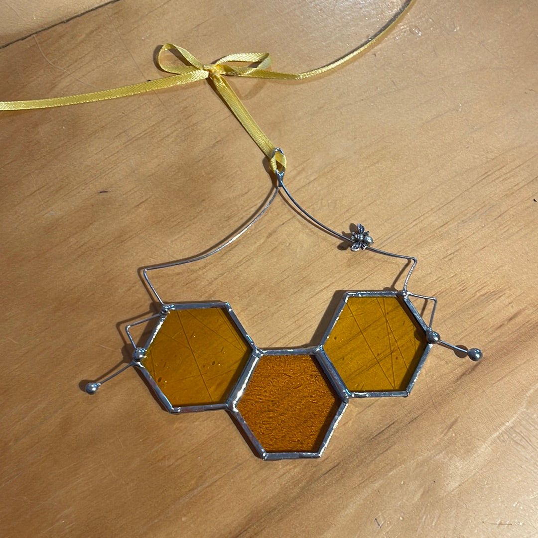 Stained Glass Bees