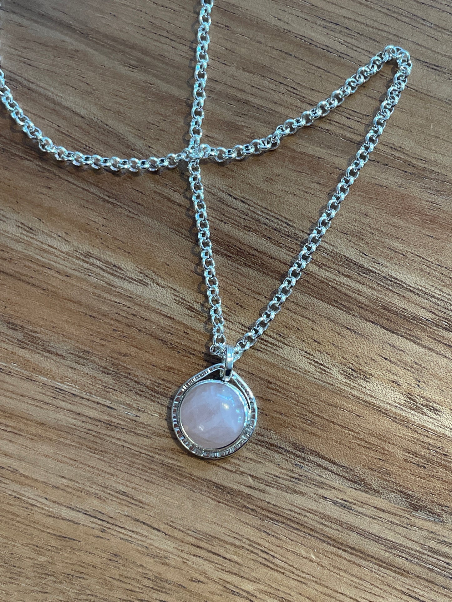 EnRoot Teardrop Pendant Rose Quartz