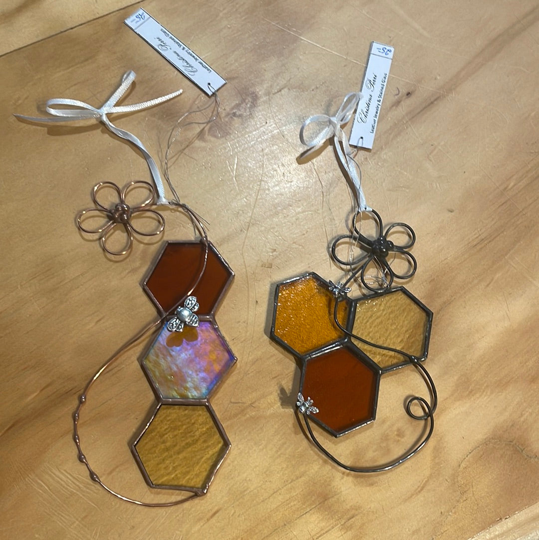 Stained Glass Bees