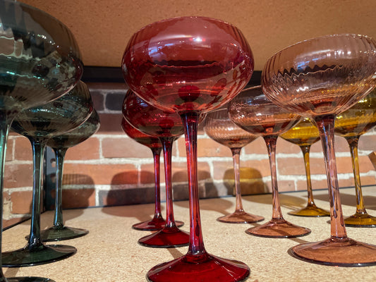 Colored Champagne Glass