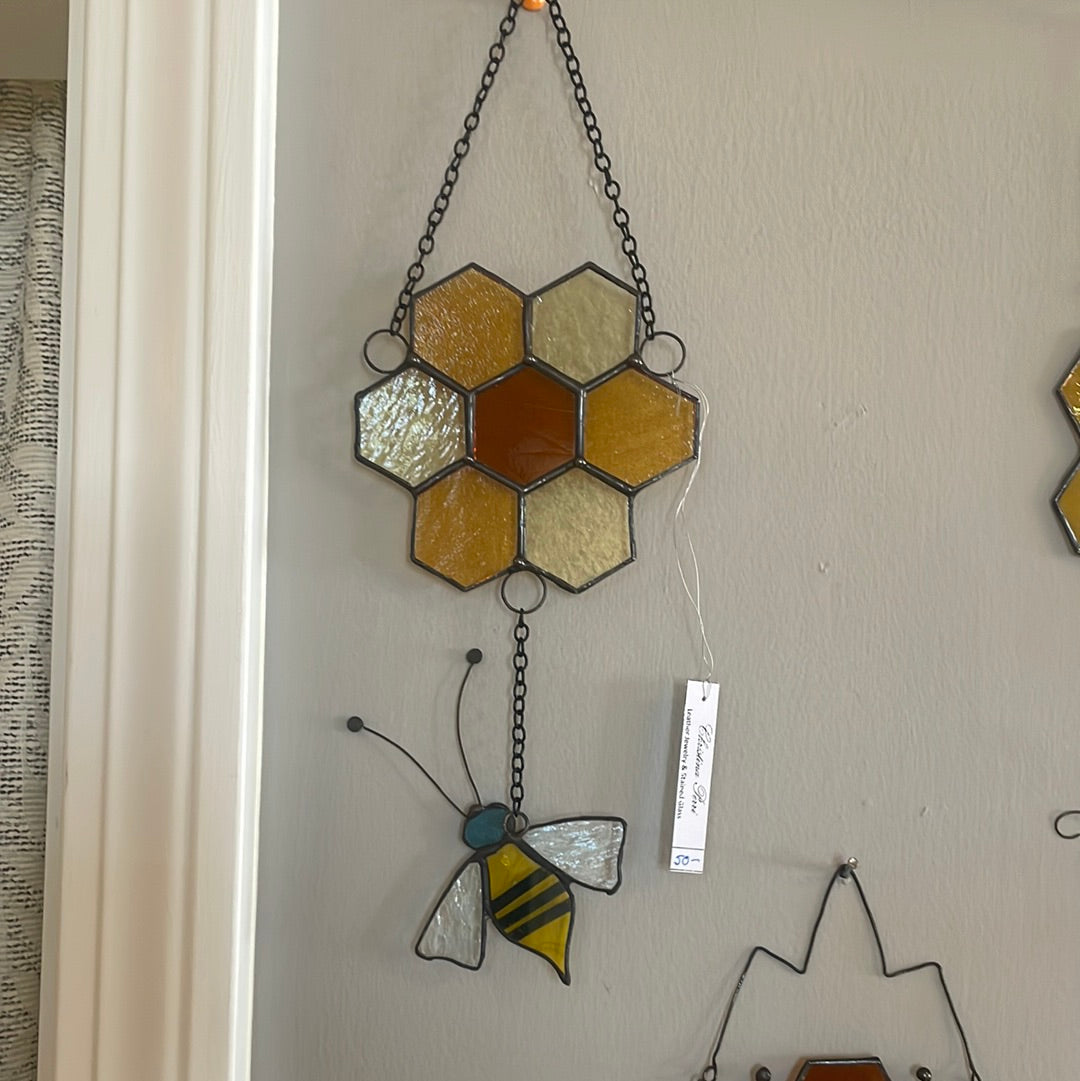 Stained Glass Bees