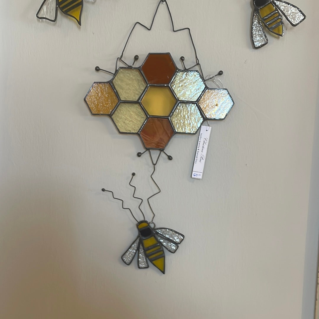 Stained Glass Bees