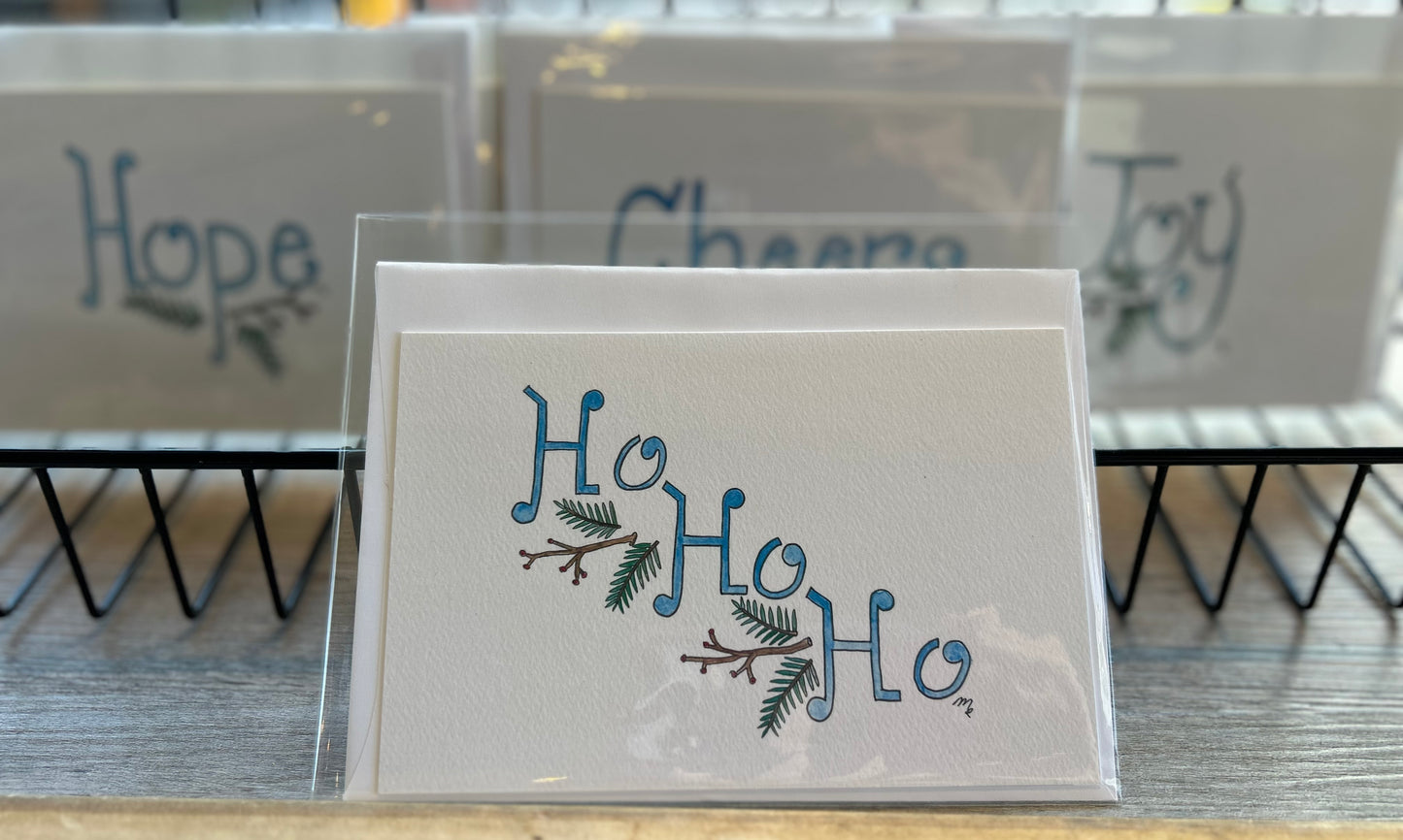 Hand painted Holiday Cards by Michelle Munson