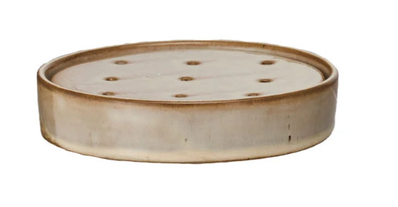 Stoneware Soap Dish w/ Removable Tray