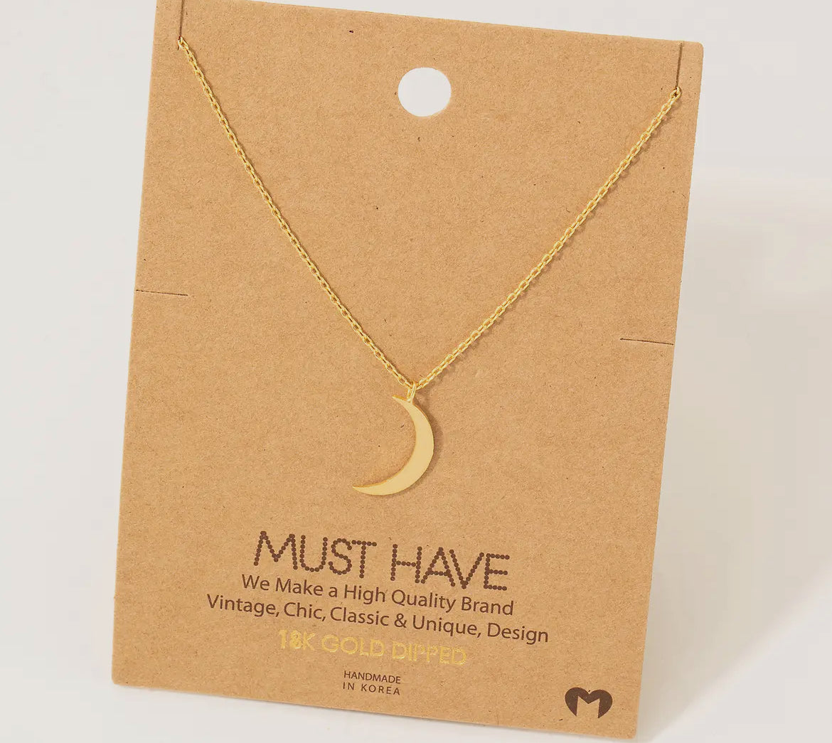 Dainty Crescent Moon Necklace