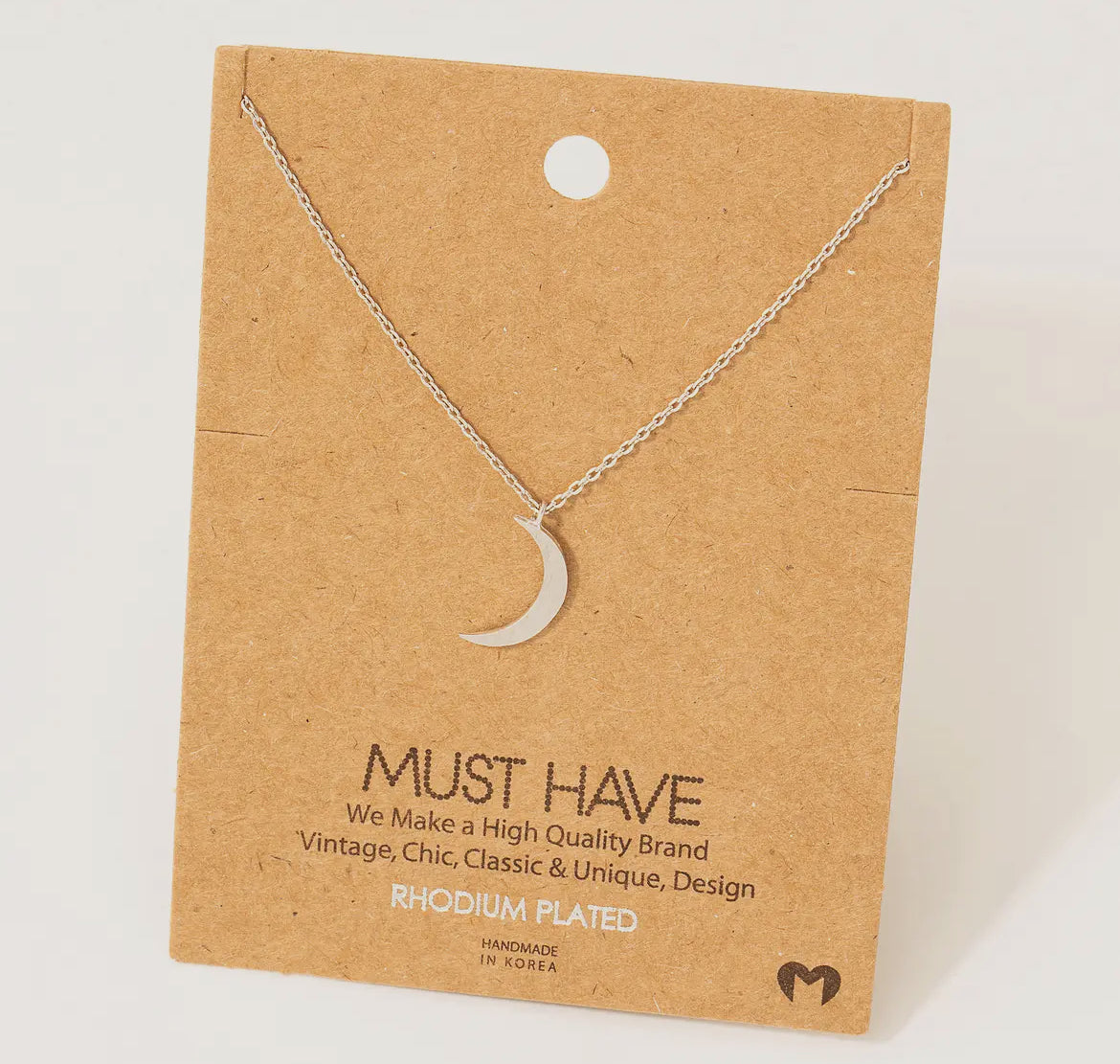 Dainty Crescent Moon Necklace