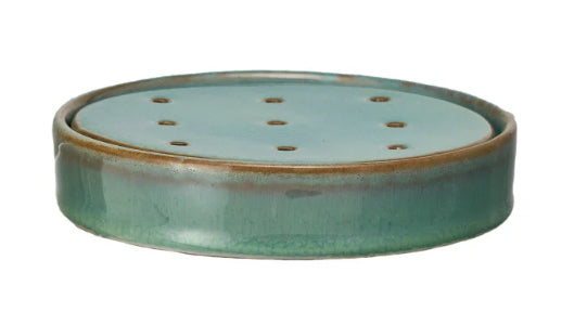 Stoneware Soap Dish w/ Removable Tray