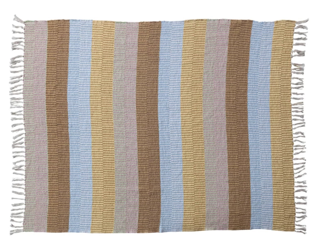 Colorful Striped Cotton Blend