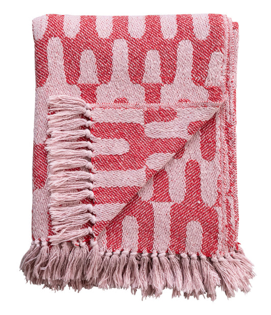 Woven Recycled Cotton Blend Throw