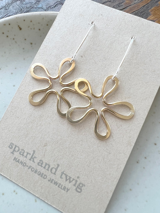 Spark and Twig Brass Flower