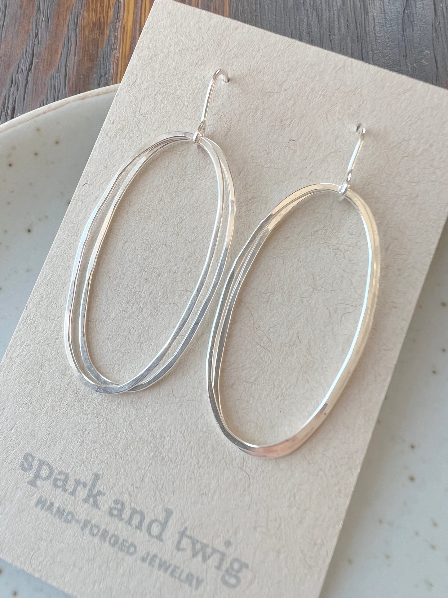 Spark and Twig Double Oval Dangles