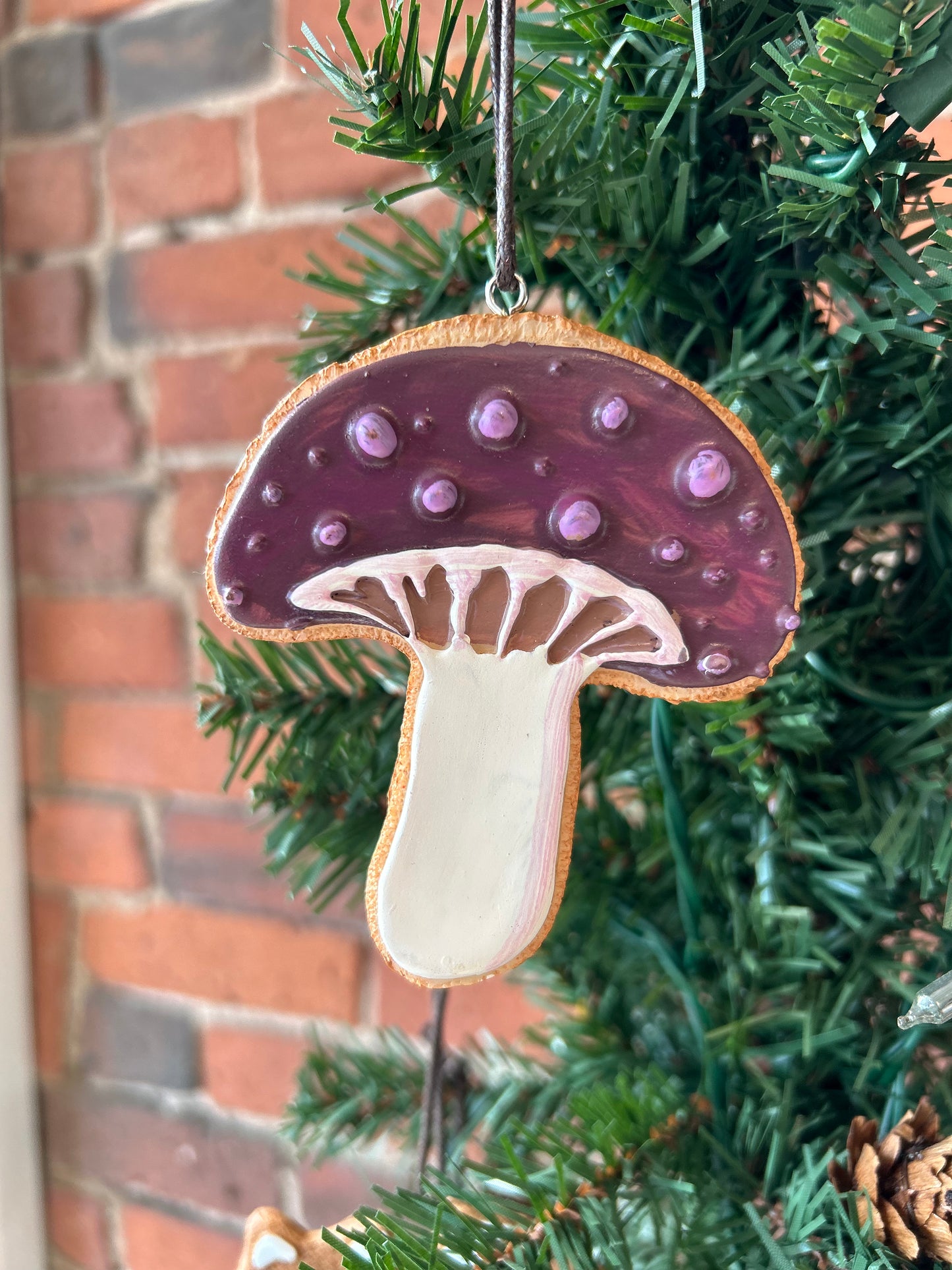 Resin Woodland Cookie Ornament