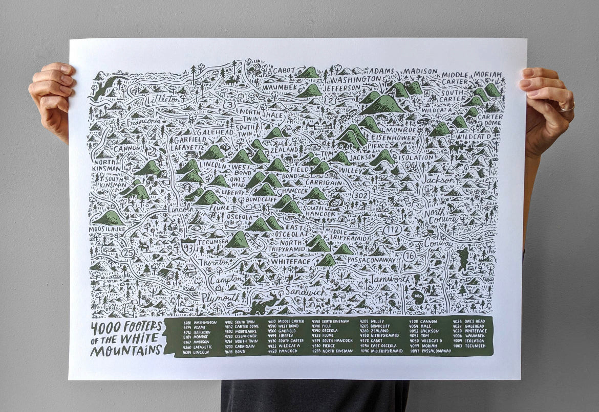 48 4,000 Footers of the White Mountains Print