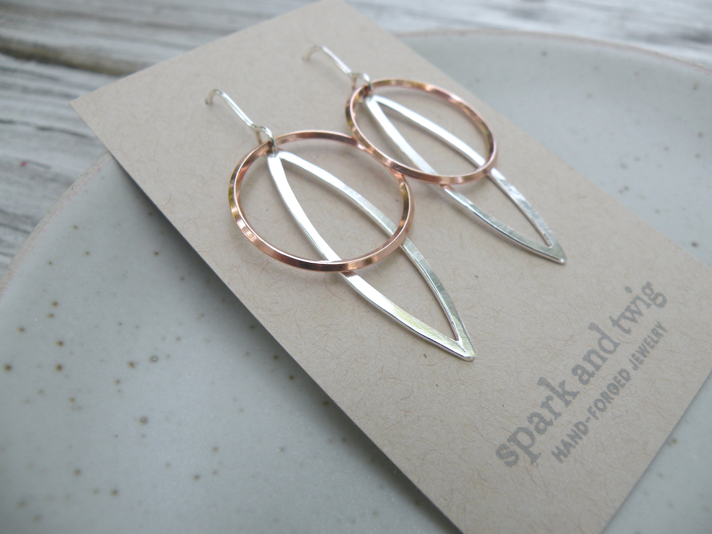 Spark and Twig- sterling and Copper