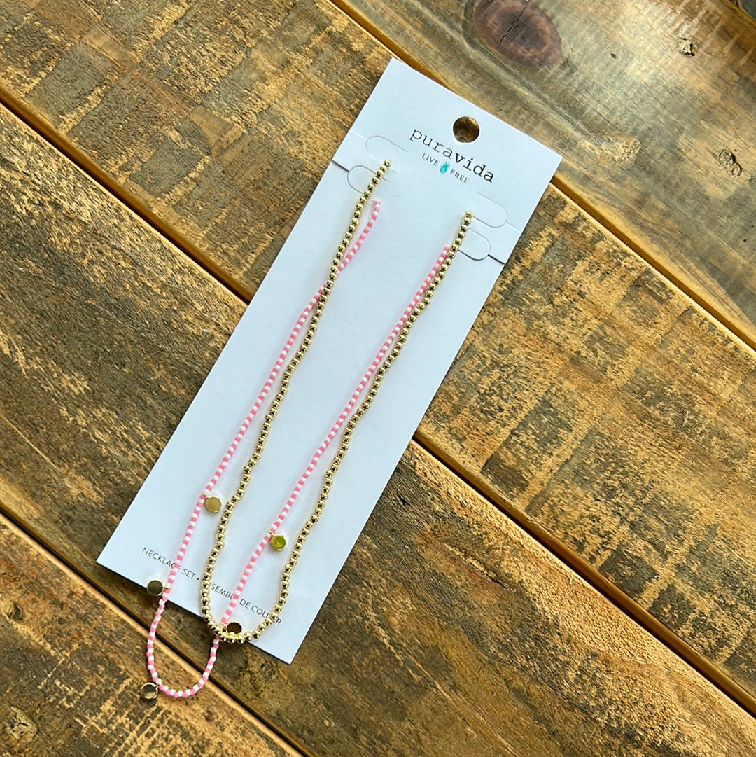 Pura Vida Cabana Beaded Necklace