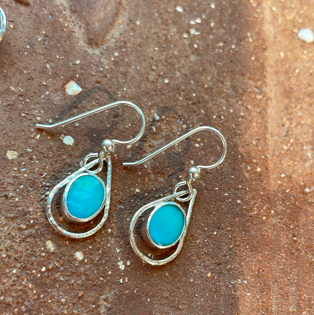 EnRoot Turquoise Sterling Teardrop Earrings