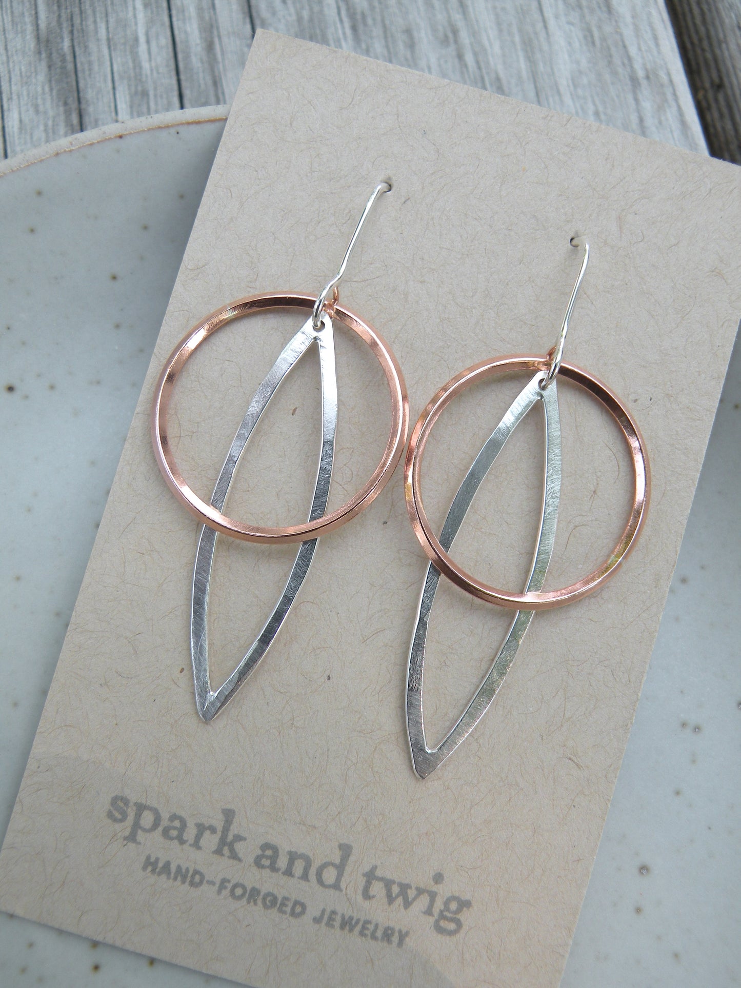 Spark and Twig- sterling and Copper