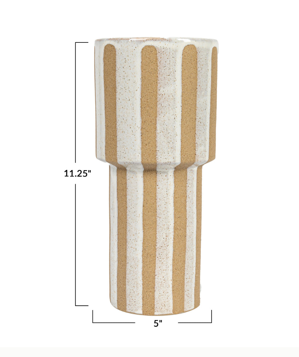 Stoneware Case with Stripes