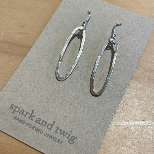 Spark and Twig Sterling Oval Dangles