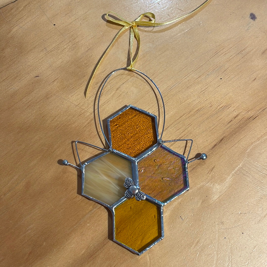 Stained Glass Bees