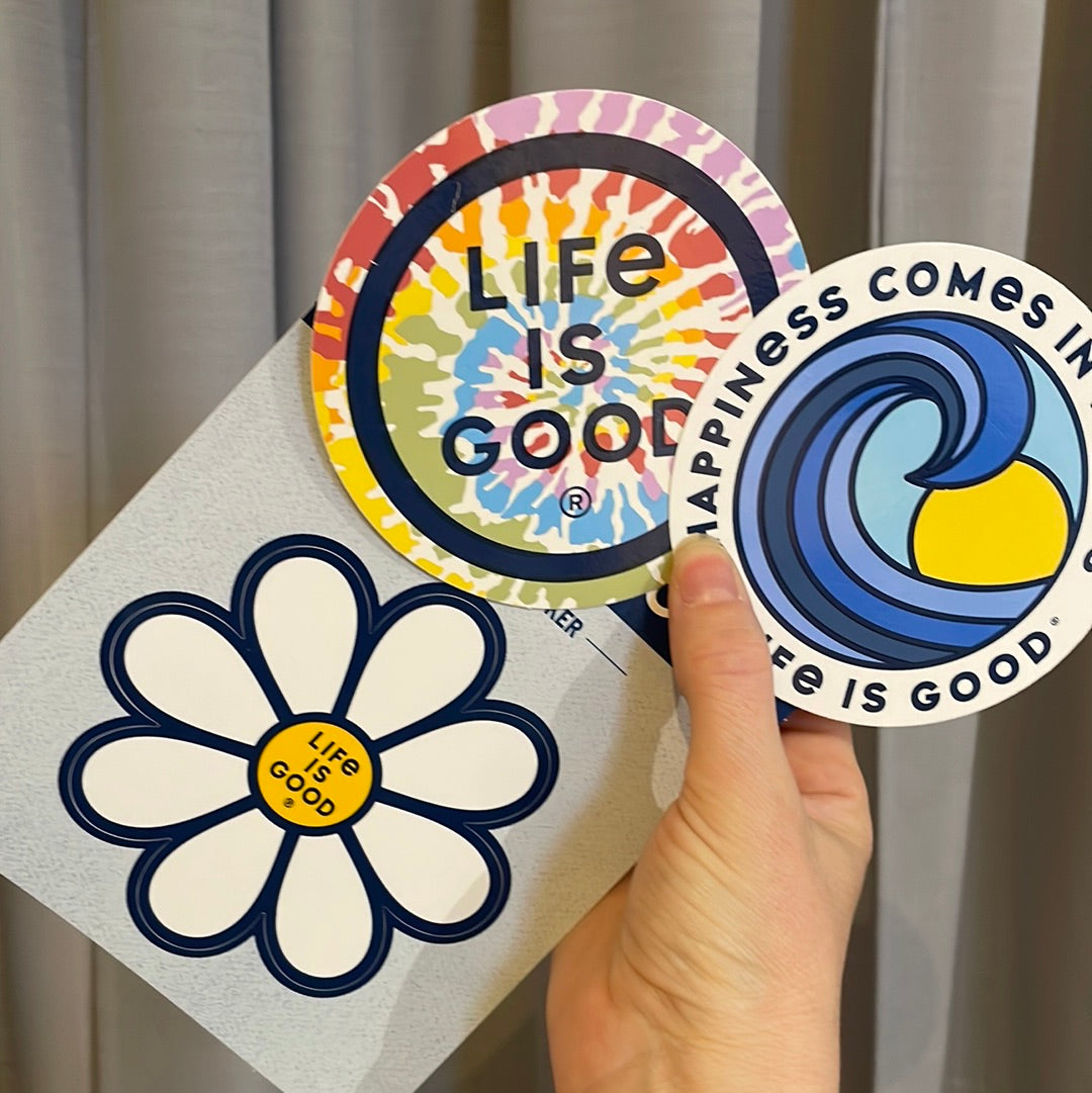 Life is Good Stickers- Large