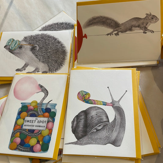 Central and Gus Greeting Cards