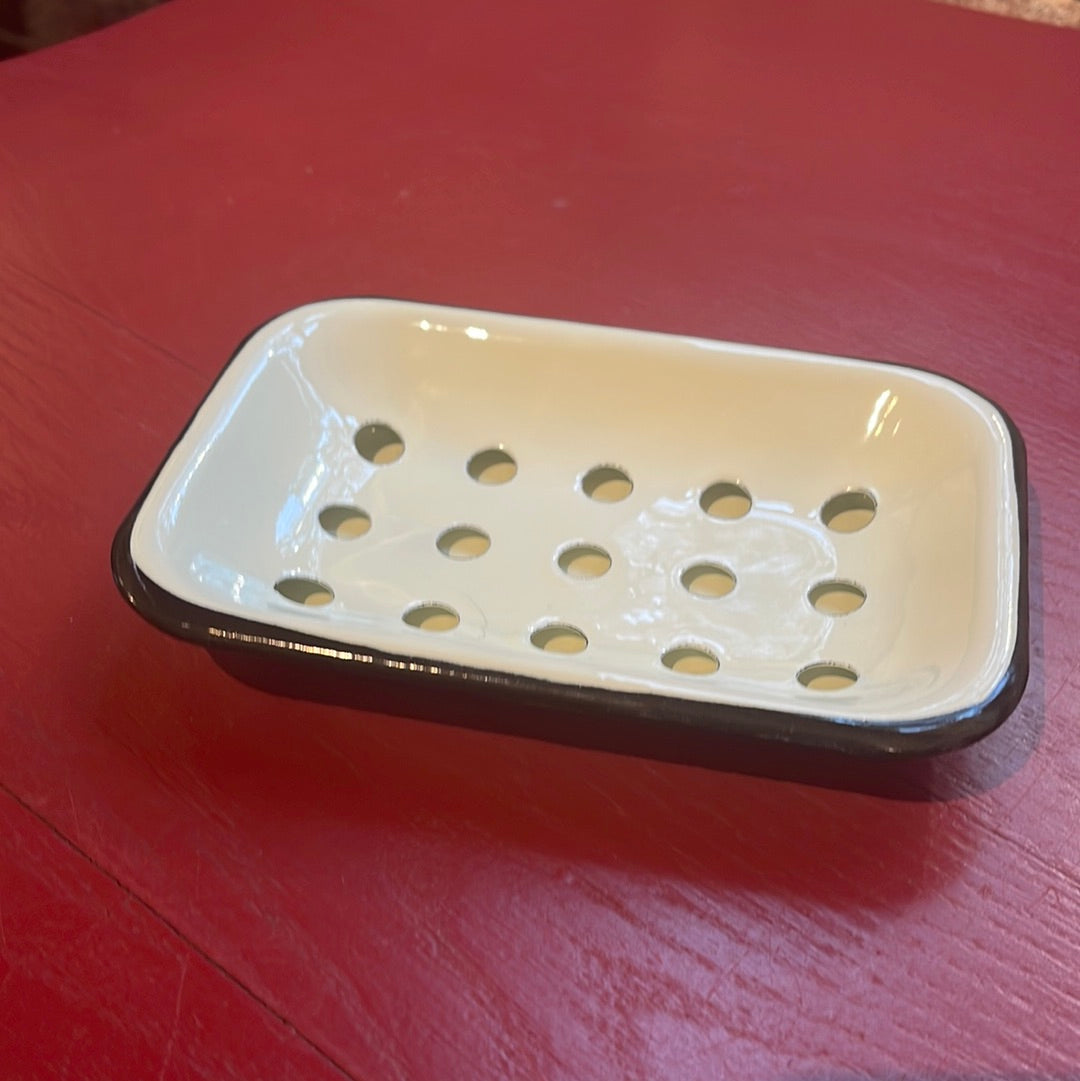 White Soap Dish with Insert