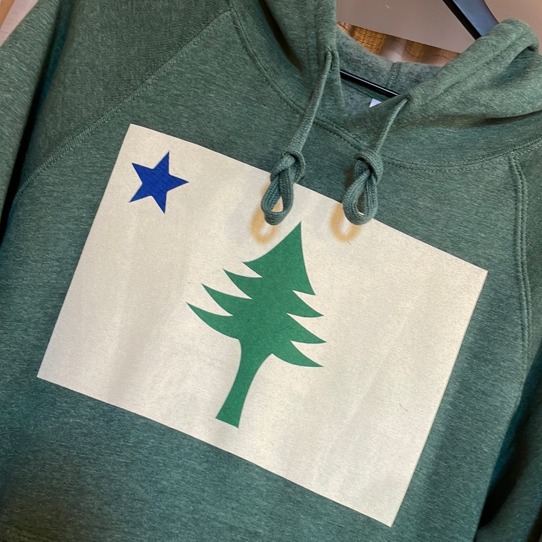 Maine Flag Hoodie Sweatshirt