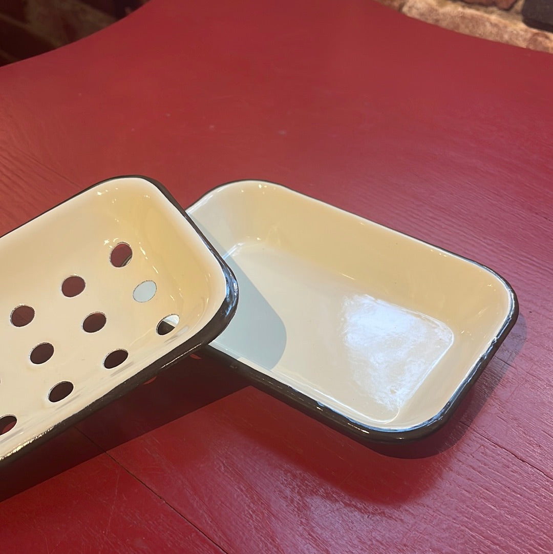 White Soap Dish with Insert