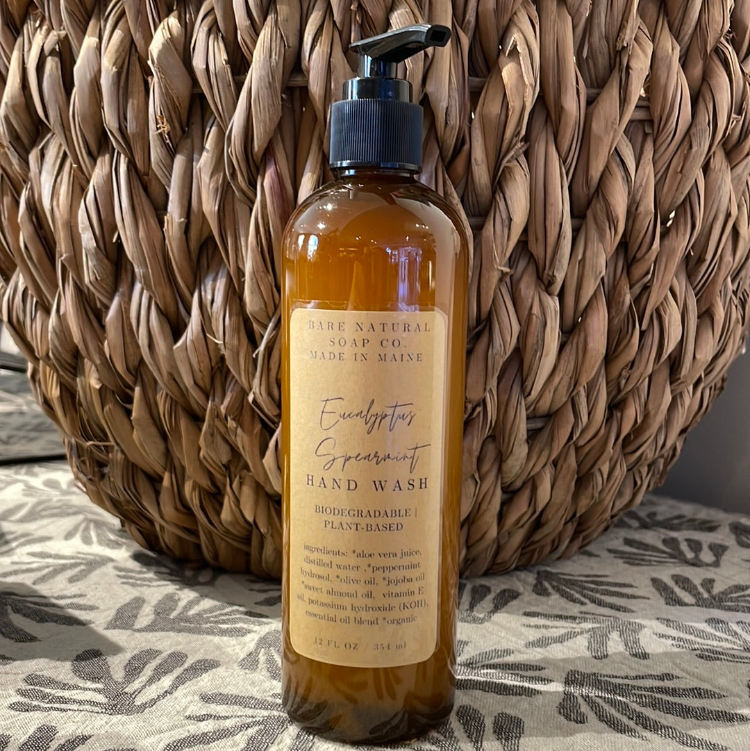 Hand soap- Eucalyptus Spearmint by Bare Natural